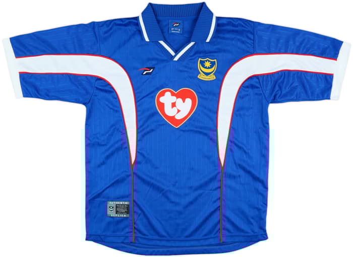 2002-03 Portsmouth Match Issue Home Shirt #5
