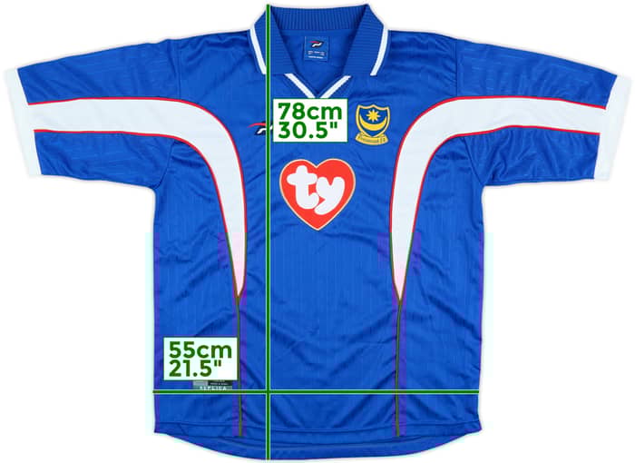 2002-03 Portsmouth Match Issue Home Shirt #5