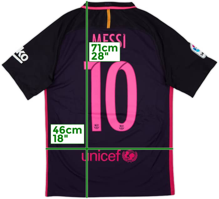 2016-17 Barcelona Away Shirt Messi #10 - 8/10 - (S)