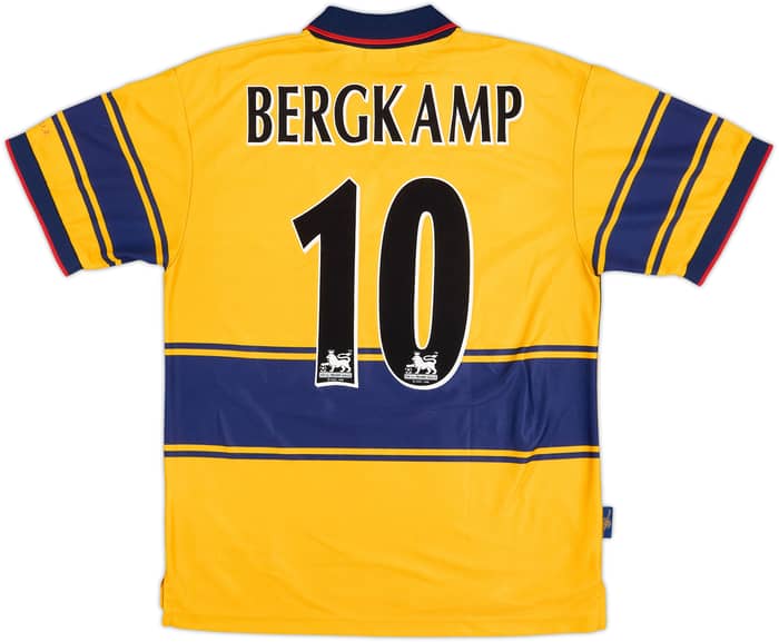 1997-99 Arsenal Away Shirt Bergkamp #10 - 8/10 - (M)