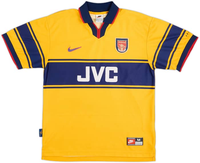 1997-99 Arsenal Away Shirt Bergkamp #10 - 8/10 - (M)
