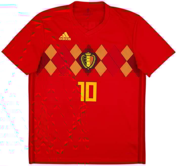 2018-19 Belgium Home Shirt E.Hazard #10 - 5/10 - (M)