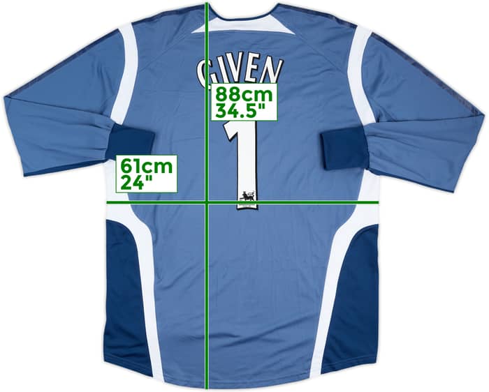 Camiseta de portero del Newcastle 2005-06 con el número 1 - 9/10 - (XXL)