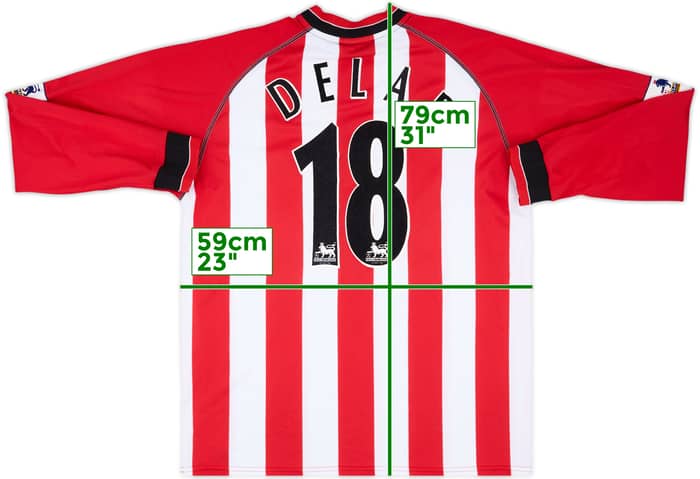 2003-05 Southampton Home L/S Shirt Delap #18 - 8/10 - (XL)
