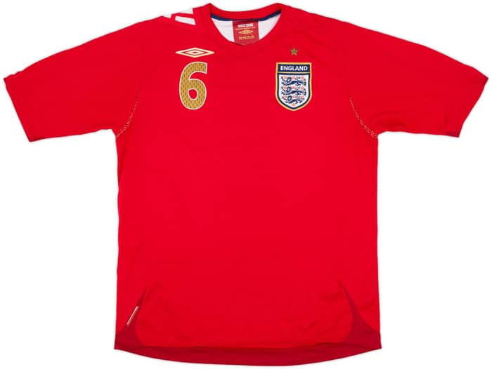 2006-08 England Away Shirt Terry #6 - 8/10 - (L)