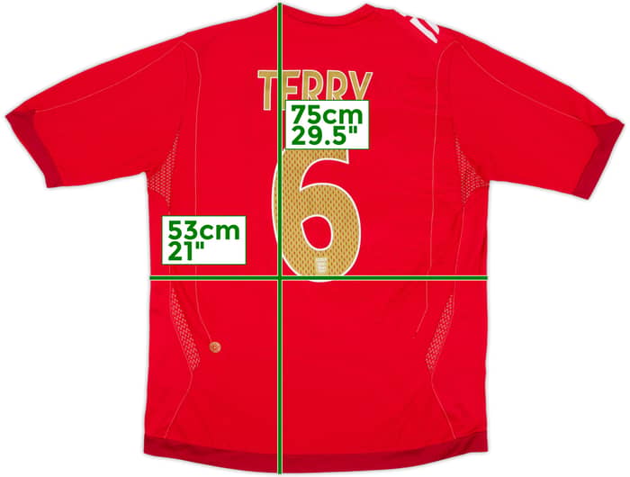 2006-08 England Away Shirt Terry #6 - 8/10 - (L)