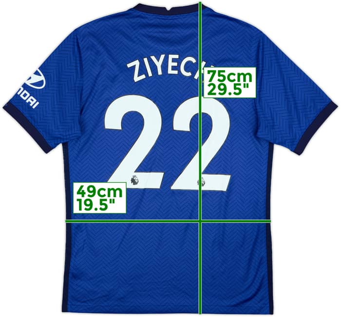 2020-21 Chelsea Home Shirt Ziyech #22 - 7/10 - (M)