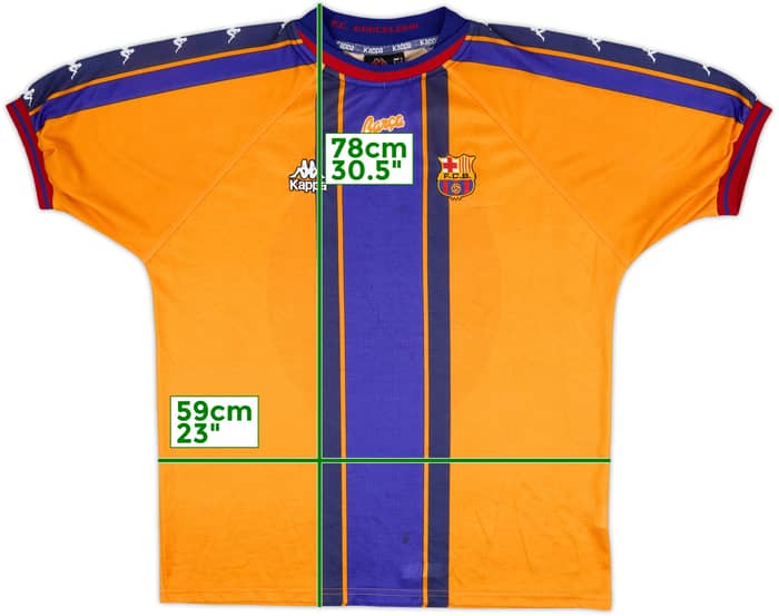 1997-98 Barcelona Away Shirt - 7/10 - (XL)