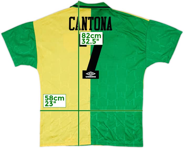 1992-94 Manchester United Third Shirt Cantona #7 - 7/10 - (XL)