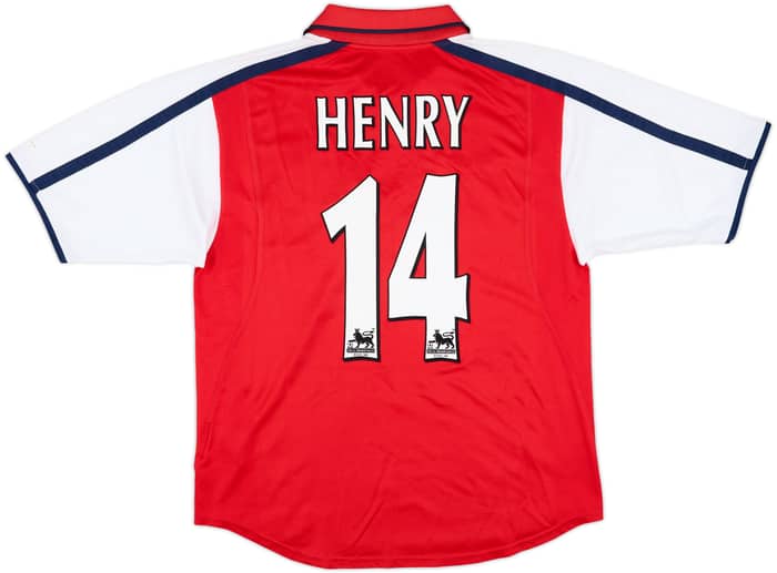 2000-02 Arsenal Home Shirt Henry #14 - 8/10 - (M)