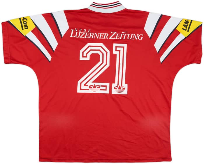 1996-97 Luzern Match Issue Away Shirt #21