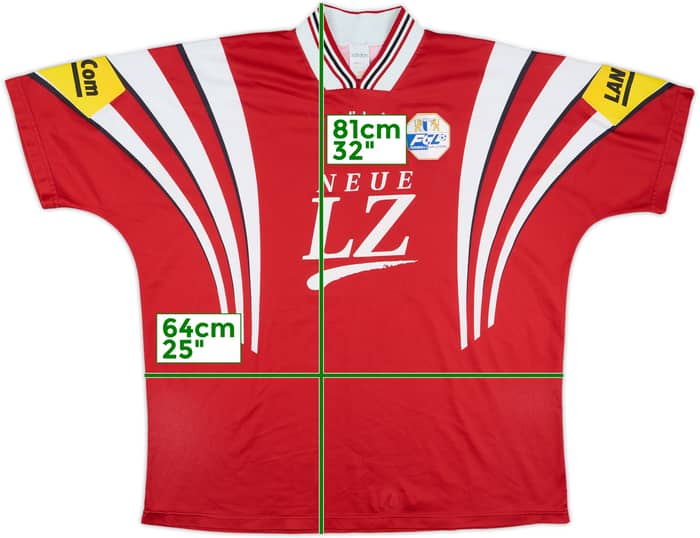 1996-97 Luzern Match Issue Away Shirt #21