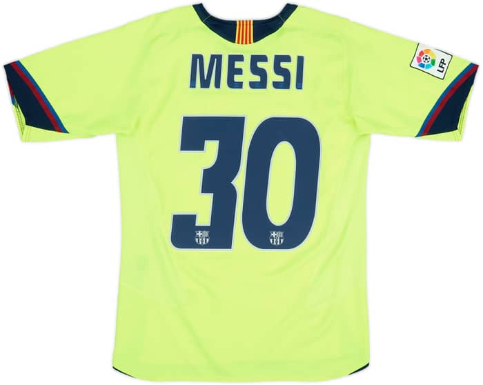 2005-06 Barcelona Away Shirt Messi #30 - 7/10 - (14-15 Years)