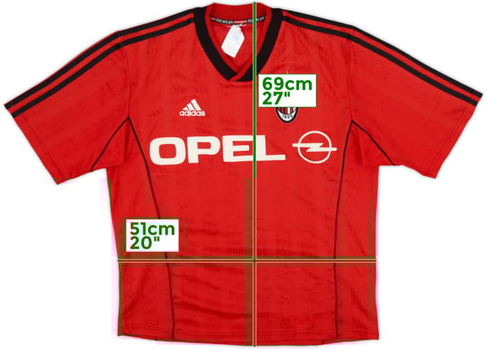 1999-00 AC Milan adidas Training Shirt - 9/10 - (L)