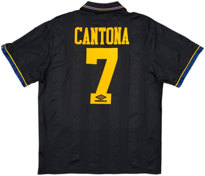 1993-95 Manchester United Away Shirt Cantona #7 - 8/10 - (L)
