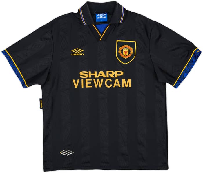 1993-95 Manchester United Away Shirt Cantona #7 - 8/10 - (L)