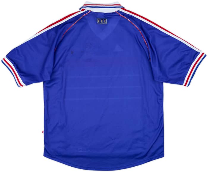 1998-00 France 'Pour Toi Youri Djorkaeff' Home Shirt - 5/10 - (XL)