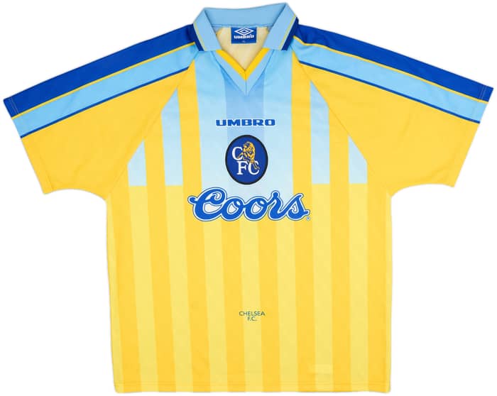 1996-97 Chelsea Away Shirt Gullit #4 - 8/10 - (XL)