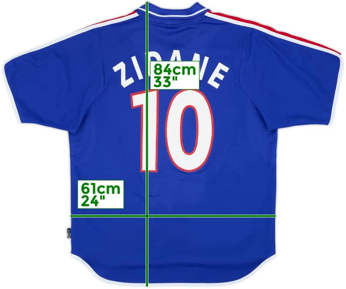 2000-02 France Home Shirt Zidane #10 - 5/10 - (XL)