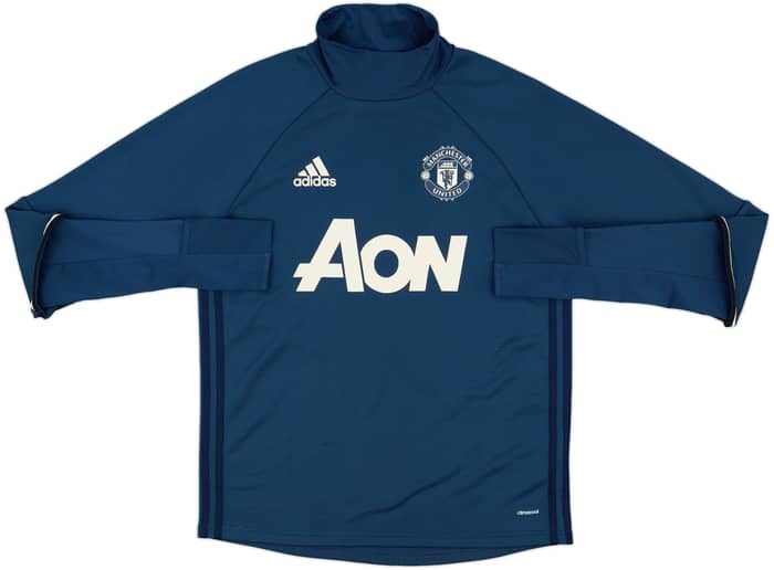 2016-17 Manchester United adidas Drill Top - 9/10 - (M)