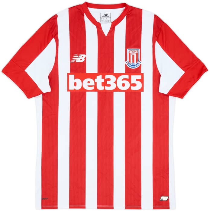 2015-16 Stoke City Home Shirt Crouch #25 - 10/10 - (M)