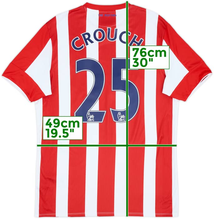 2015-16 Stoke City Home Shirt Crouch #25 - 10/10 - (M)
