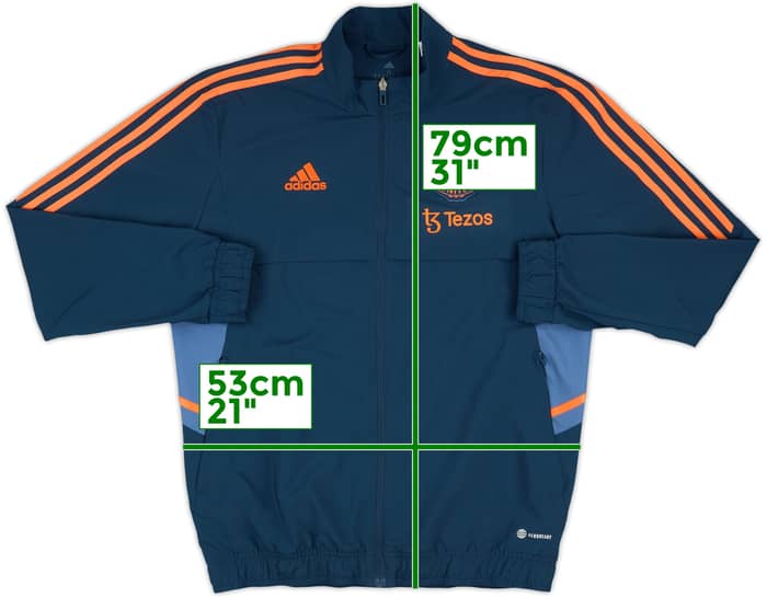 2022-23 Manchester United adidas Track Jacket - 9/10 - (M)