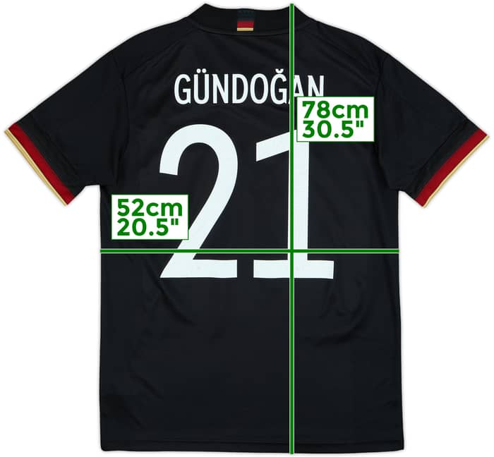 2020-21 Germany Away Shirt Gundogan #21 - 10/10 - (M)