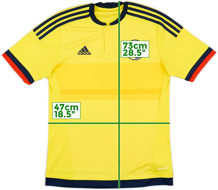 2015 Colombia Copa America Home Shirt - 8/10 - (S)