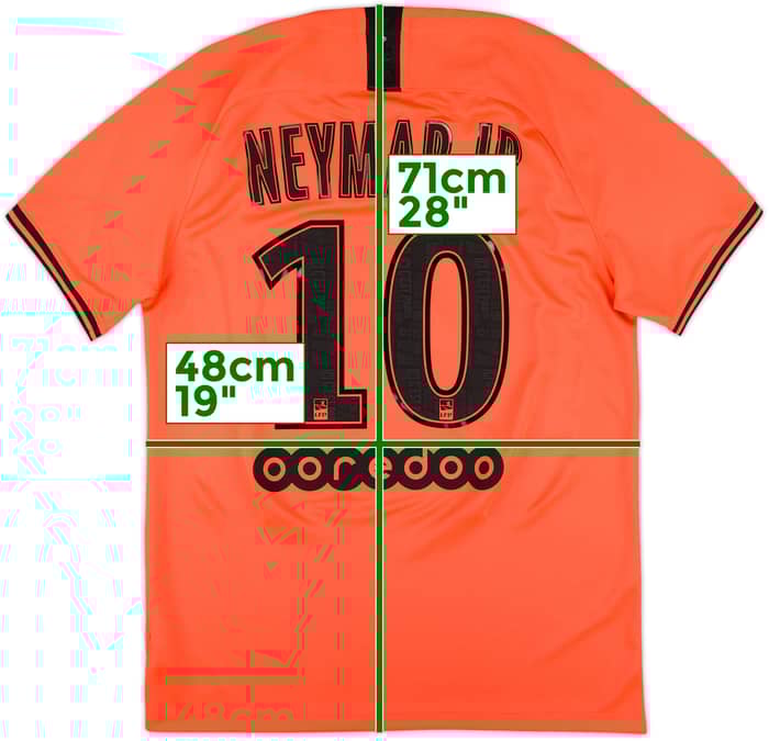 2019-20 Paris Saint-Germain Away Shirt Neymar Jr #10 - 9/10 - (M)