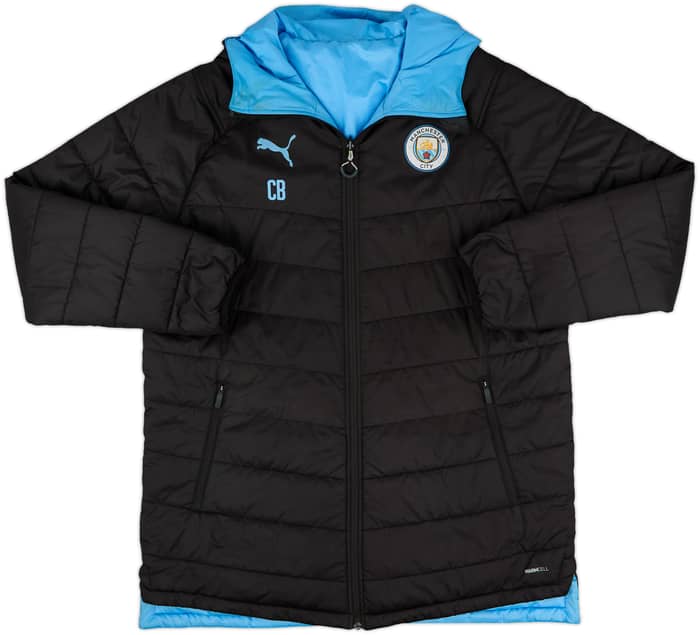 2019-20 Manchester City Staff Issue Reversible Puma Padded Coat 'CB' - 5/10 - (M)