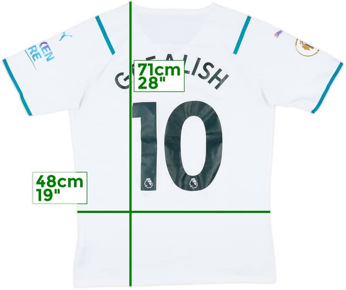 2021-22 Manchester City Authentic Away Shirt Grealish #10 - 5/10 - (L)