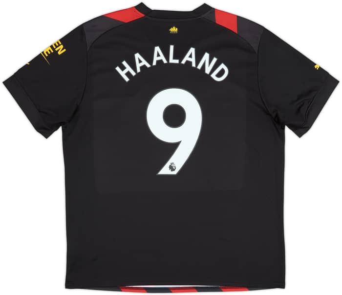 2022-23 Manchester City Away Shirt Haaland #9 - 10/10 - (XL)