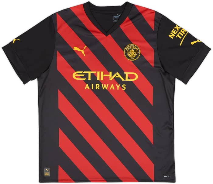 2022-23 Manchester City Away Shirt Haaland #9 - 10/10 - (XL)