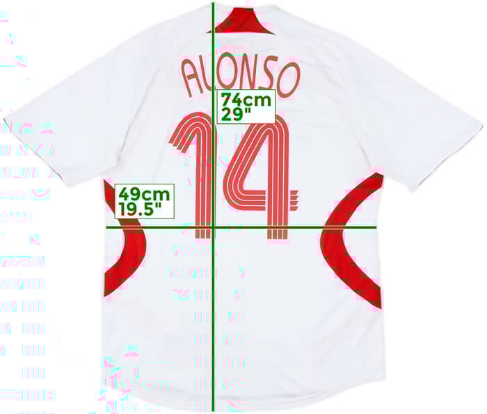 2007-08 Liverpool Away Shirt Alonso #14 - 6/10 - (L)