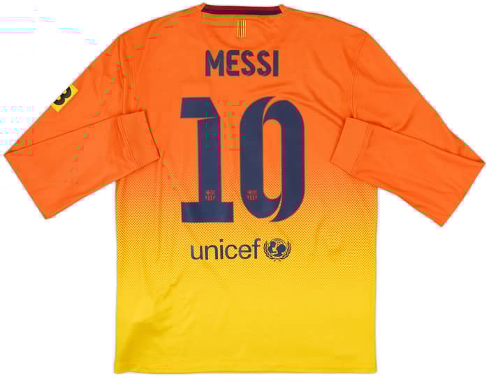 2012-13 Barcelona Away L/S Shirt Messi #10 - 8/10 - (M)