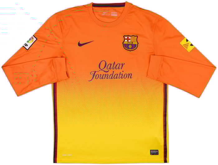 2012-13 Barcelona Away L/S Shirt Messi #10 - 8/10 - (M)