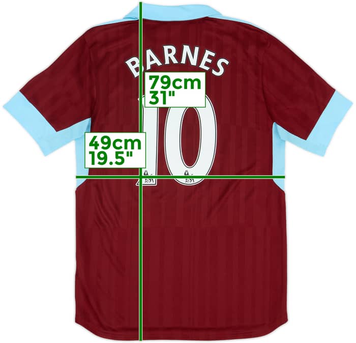 Camiseta de local del Burnley 2016-17 Barnes #10 - 6/10 - (M)