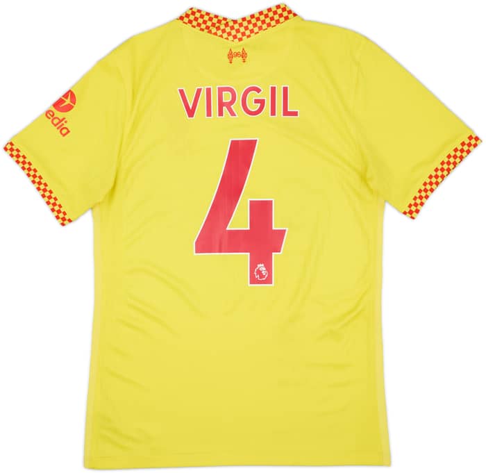 2021-22 Liverpool Third Shirt Virgil #4 - 7/10 - (S)