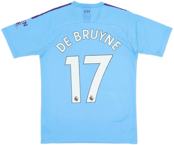 2019-20 Manchester City Home Shirt De Bruyne #17 - 6/10 - (S)