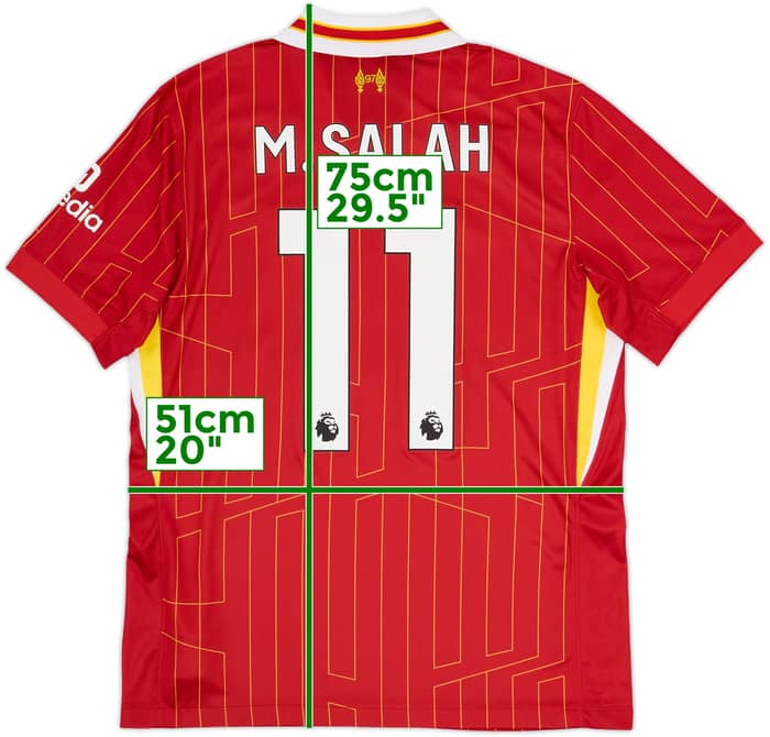 2024-25 Liverpool Home Shirt M.Salah #11 - 7/10 - (M)