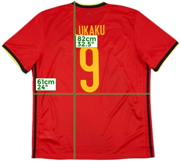 2020-21 Belgium Home Shirt Lukaku #9 - 10/10 - (XL)