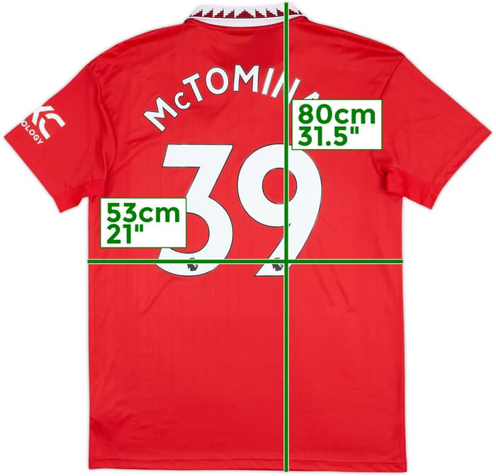 2022-23 Manchester United Home Shirt McTominay #39 - 8/10 - (L)