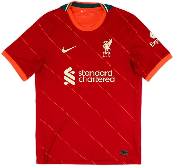 2021-22 Liverpool Home Shirt M. Salah #11 - 5/10 - (L)