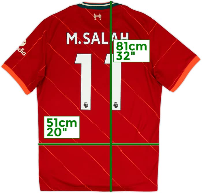 2021-22 Liverpool Home Shirt M. Salah #11 - 5/10 - (L)