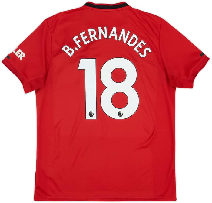 2019-20 Manchester United Home Shirt B.Fernandes #18 - 6/10 - (L)