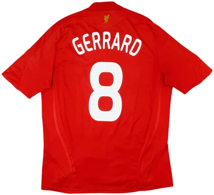 2008-10 Liverpool Home Shirt Gerrard #8 - 5/10 - (L)