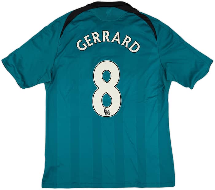 2008-09 Liverpool Third Shirt Gerrard #8 - 7/10 - (XL)