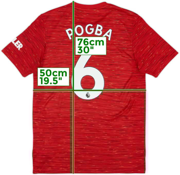 2020-21 Manchester United Home Shirt Pogba #6 - 6/10 - (M)