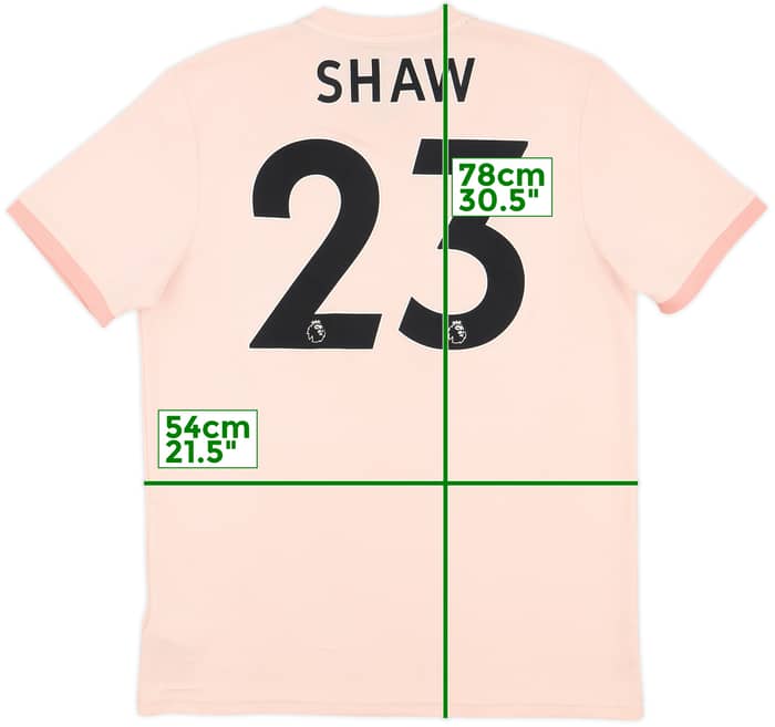 2018-19 Manchester United Away Shirt Shaw #23 - 7/10 - (L)